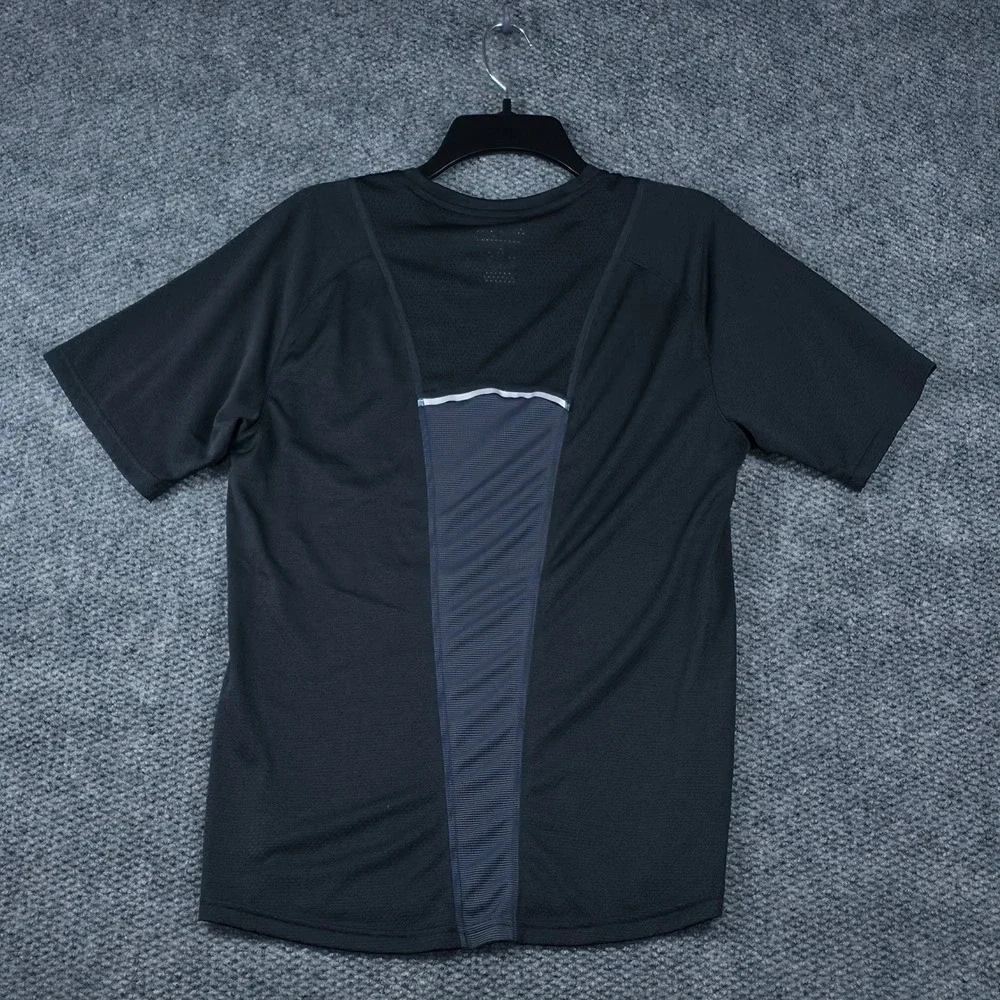 Champion Performance Vapor Shirt Black Mens Medium Short Sleeve Athletic - Picture 3 of 6